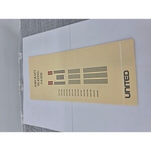 Vintage 1992 United Airlines Aircraft Seating Guide B747 B767 DC10 Brochure